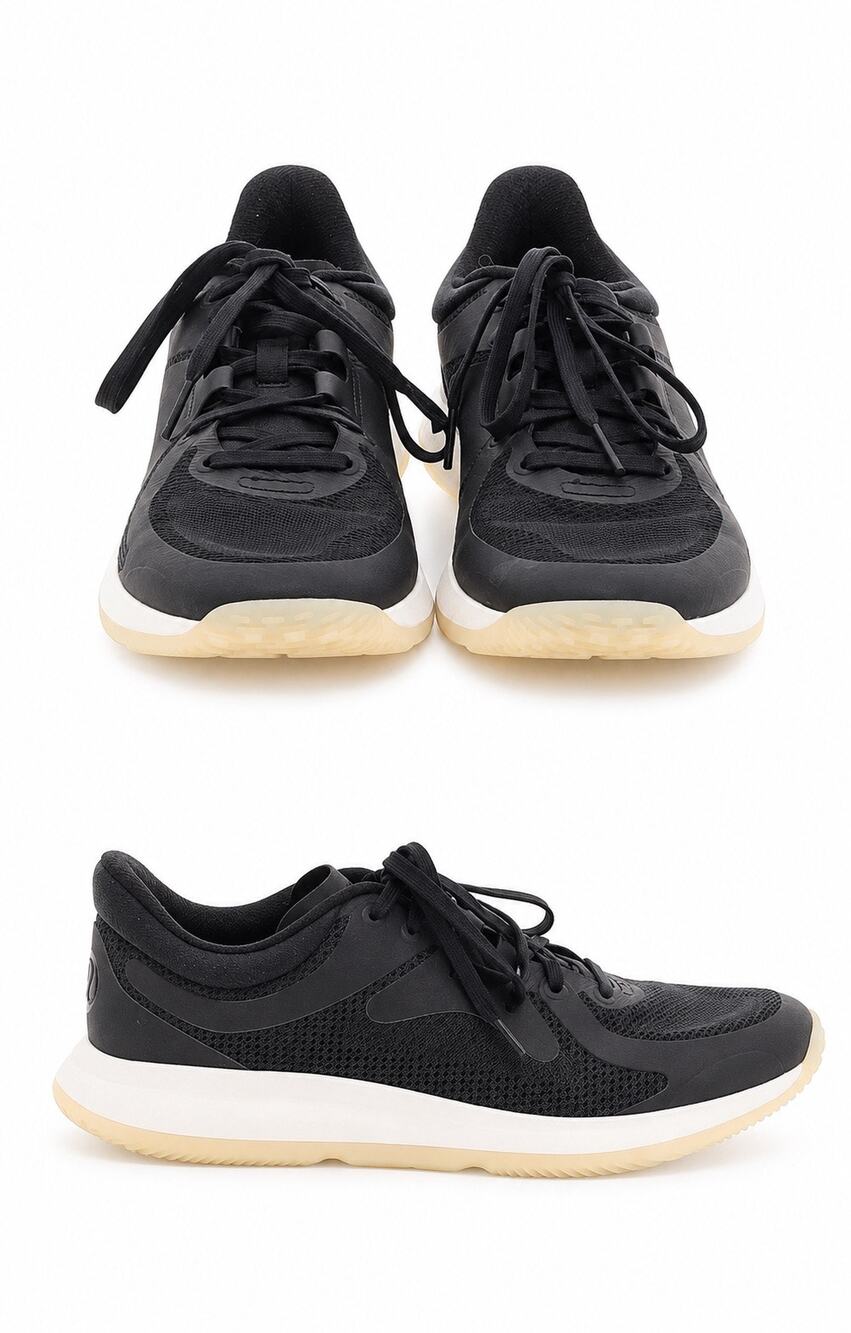 Lululemon Strongfeel Training Shoes Black White Women's Size 8.5